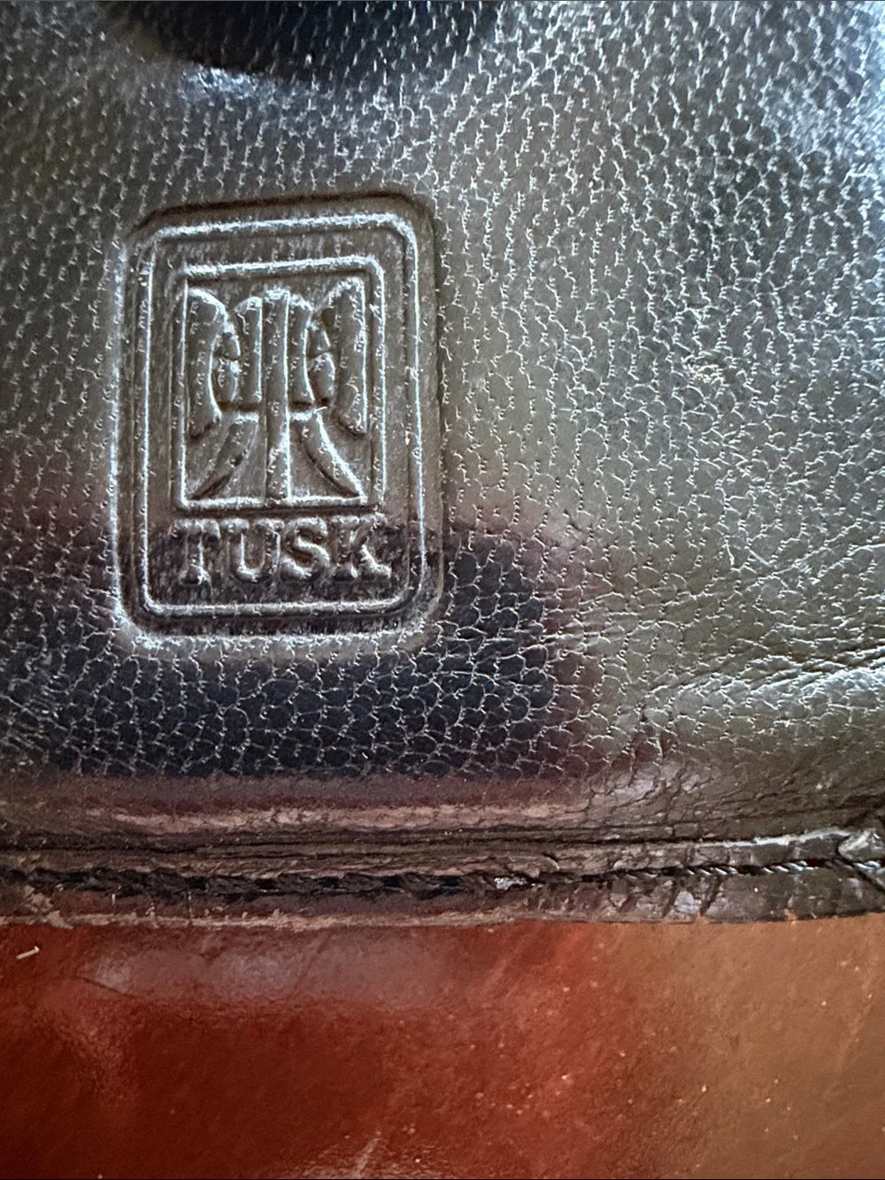 Black LeatherTusk brand Card Case -